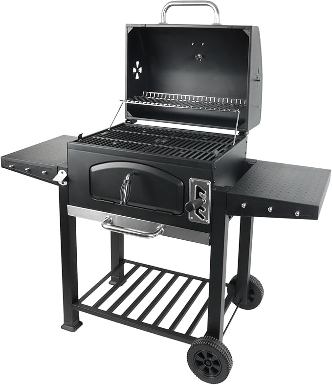 Charcoal Kettle Grill with Large 22-Inch Cooking Area - Includes Warming Rack