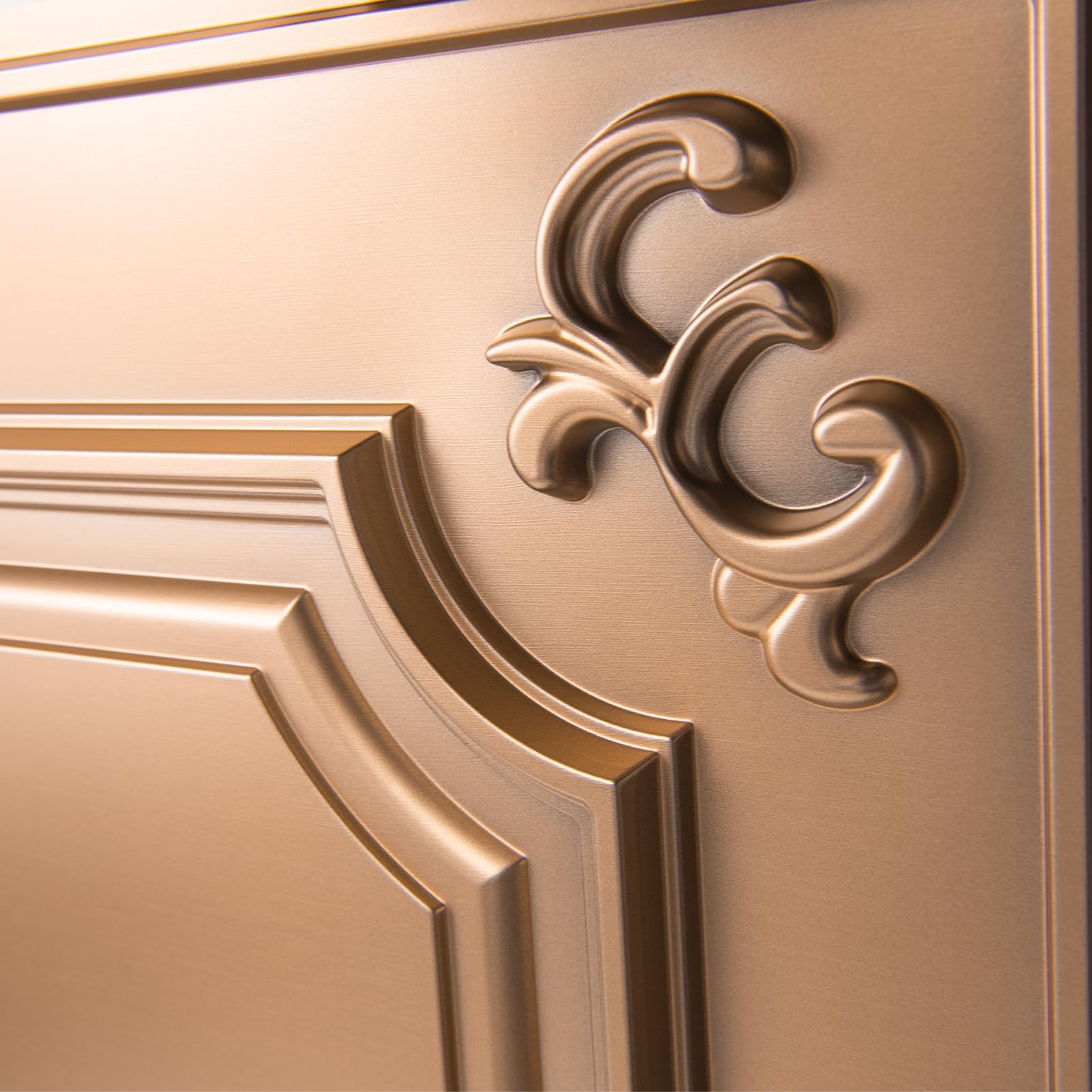 Ceiling Tiles 24x24 in Bronze (12-Pack, 48 Sq.ft), Wainscoting Panels Glue Up 2x2