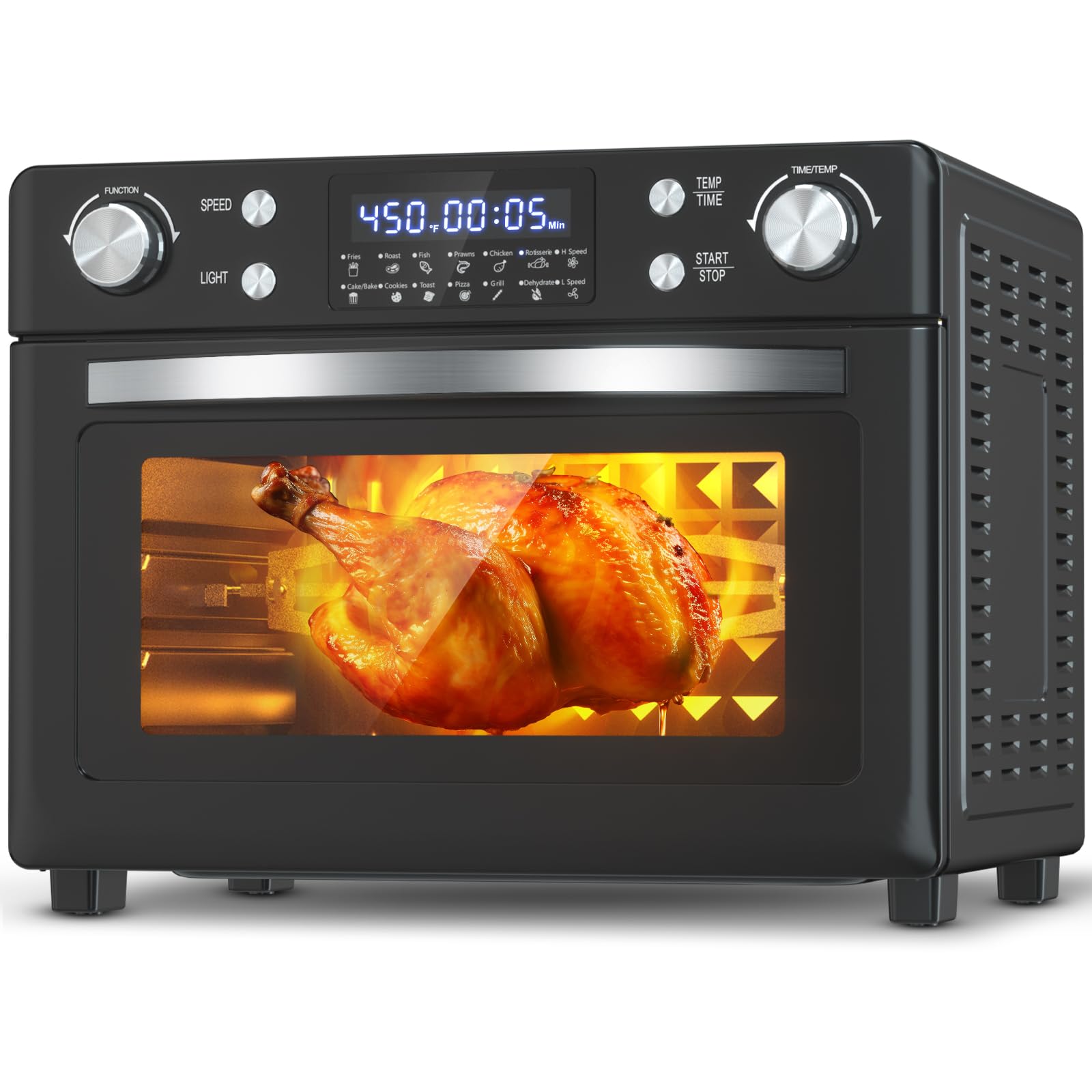 Toaster Oven, 12-In-1 Convection Oven Countertop with Stainless Steel