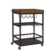 Austin Kitchen Cart, 30.5"W x 18.13"D x 36.25"H, Black