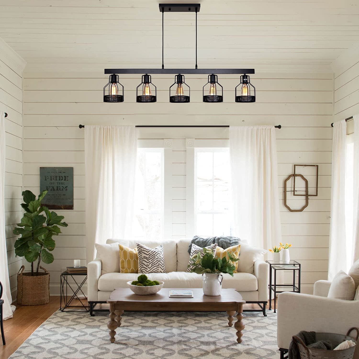 Farmhouse Pendant Lights Kitchen Island, Kitchen Light Fixtures, Rustic Dining Room Light