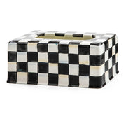 Tissue-Box Cover, Tissue Holder for Home Decor, Black-and-White Courtly Check