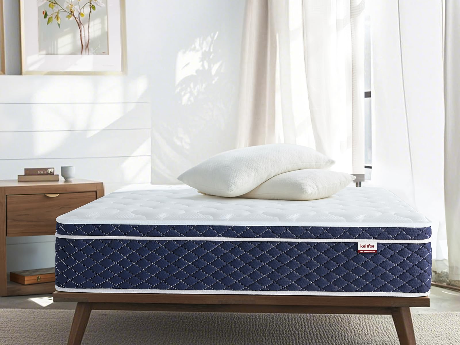 Full Size Mattress Balanced Firm with Breathable CertiPUR-US Certified Hard