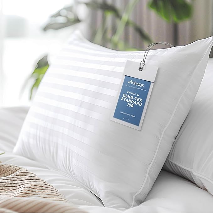 Side Sleeper King Size Pillows Set of 2 - Soft and Hotel Quality Soft Pillows