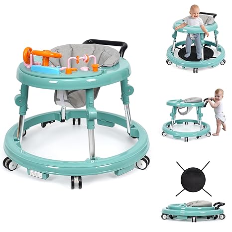 Music and Lights Baby Walker Foldable with 9 Adjustable Heights