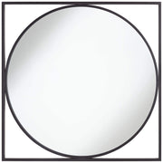 Revel Square Vanity Decorative Wall Mirror Modern Minimalist Matte Black