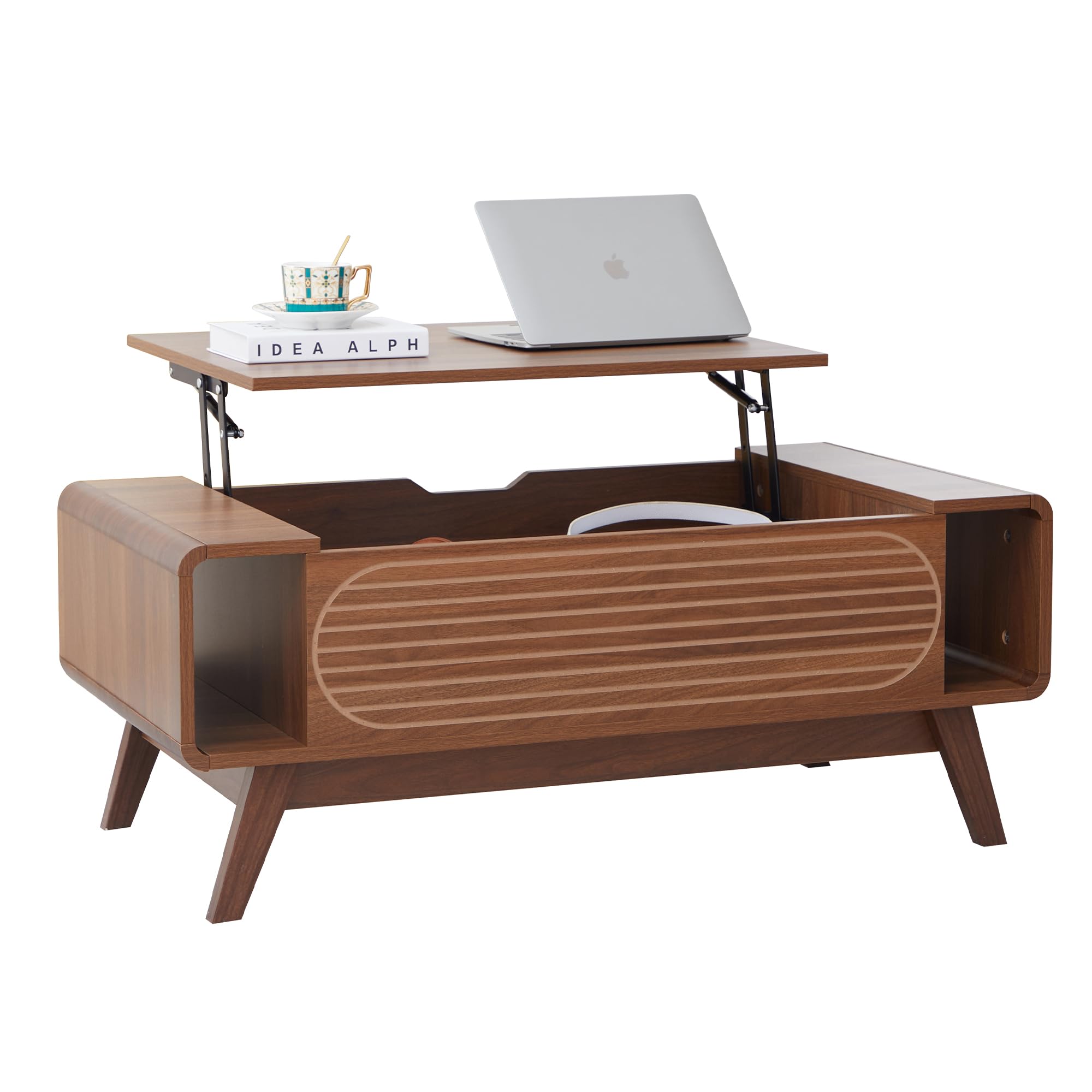 Small Lift Top Coffee Table with Hidden Compartment