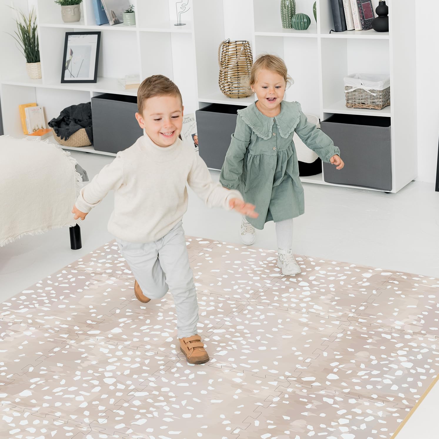 Upgraded Premium Soft Foam Baby Play Mat – Connectable to Create Larger Play Spaces