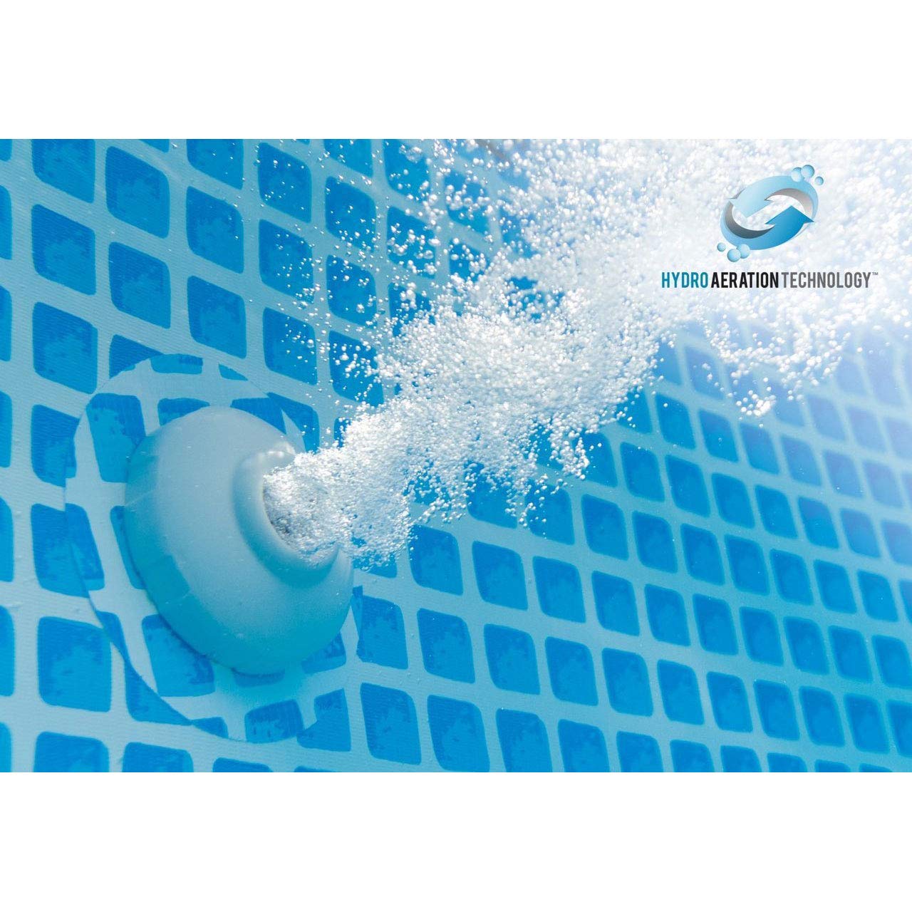 Easy Set Outdoor Above Ground Swimming Pool Kit with Ladder, Cover, 1000 GPH