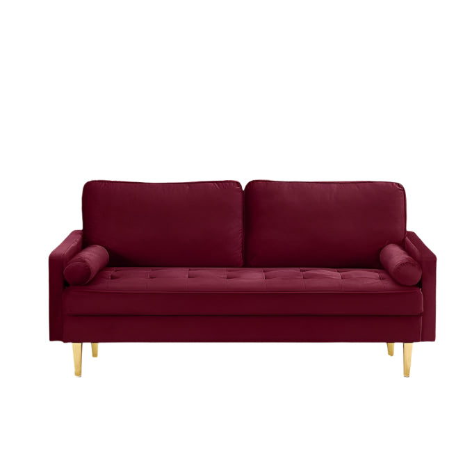 67" Modern Velvet Loveseat Sofa Couch, living room