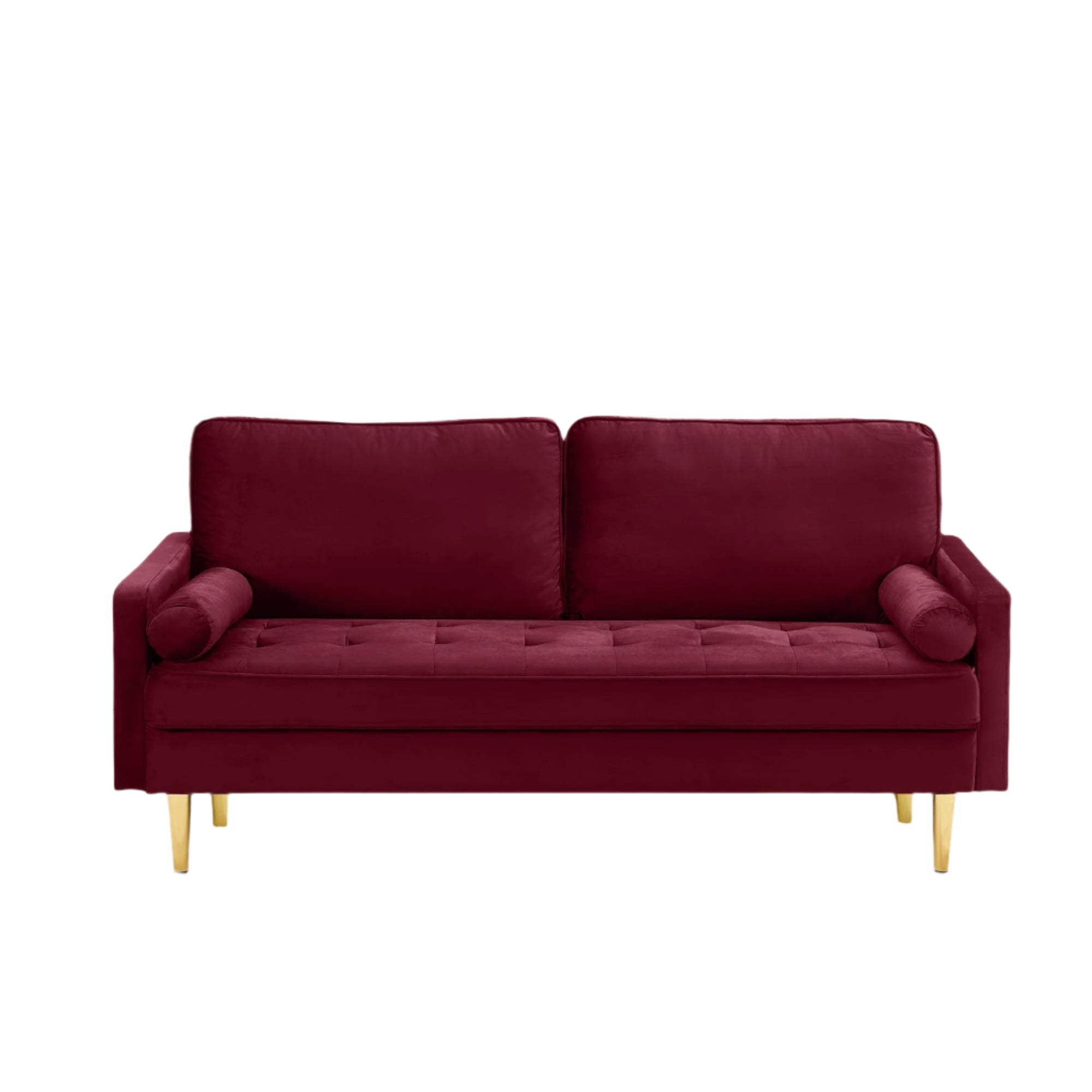 67" Modern Velvet Loveseat Sofa Couch, Mid-Century Tufted Upholstered