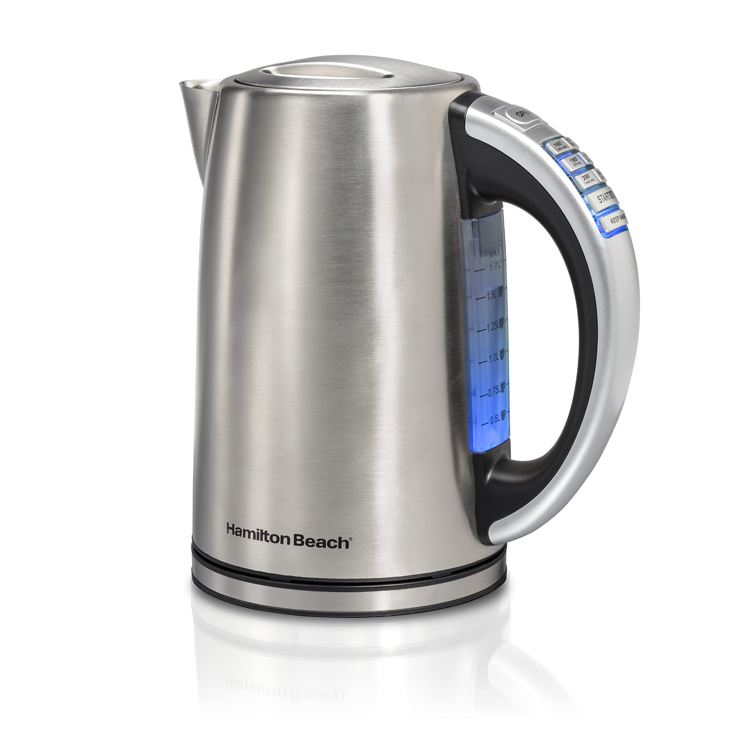 1.7 Liter Temperature Control Electric Kettle, Water Boiler & Heater, Fast Boiling 1500 Watts