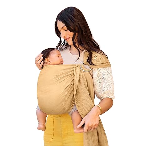Baby Wrap Carrier Ring Sling for Newborns to Toddlers, Hands-Free