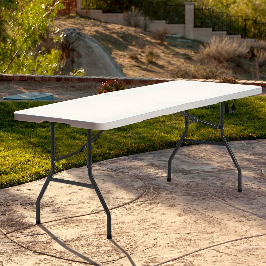 6FT Picnic Table Folding Table Camping Table Plastic Table Fold Up