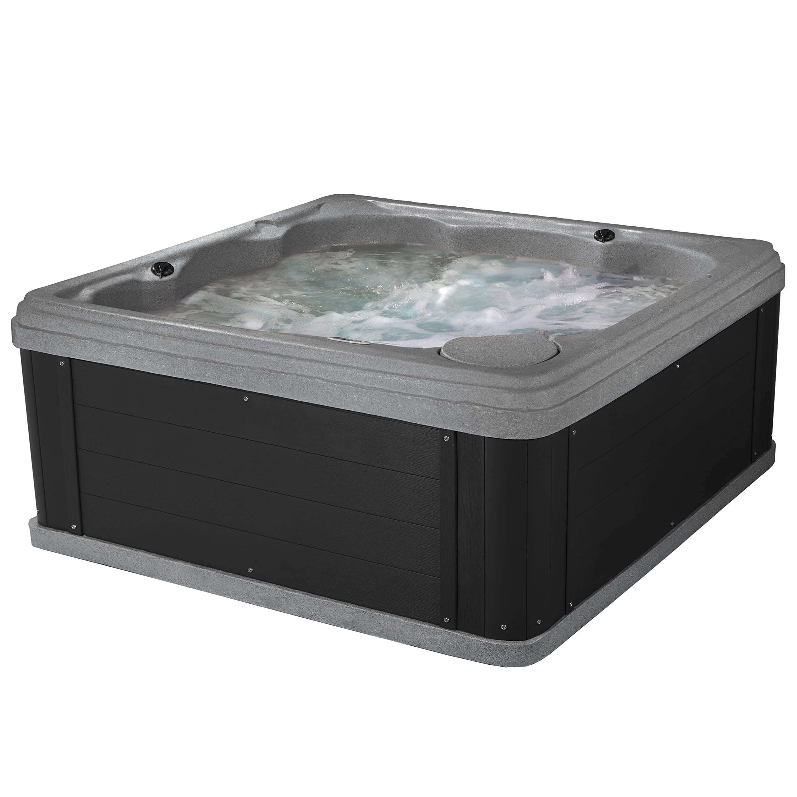 Indoor Outdoor Hot Tub, Plug & Play Spa, 24 Jets, LED Lighting System