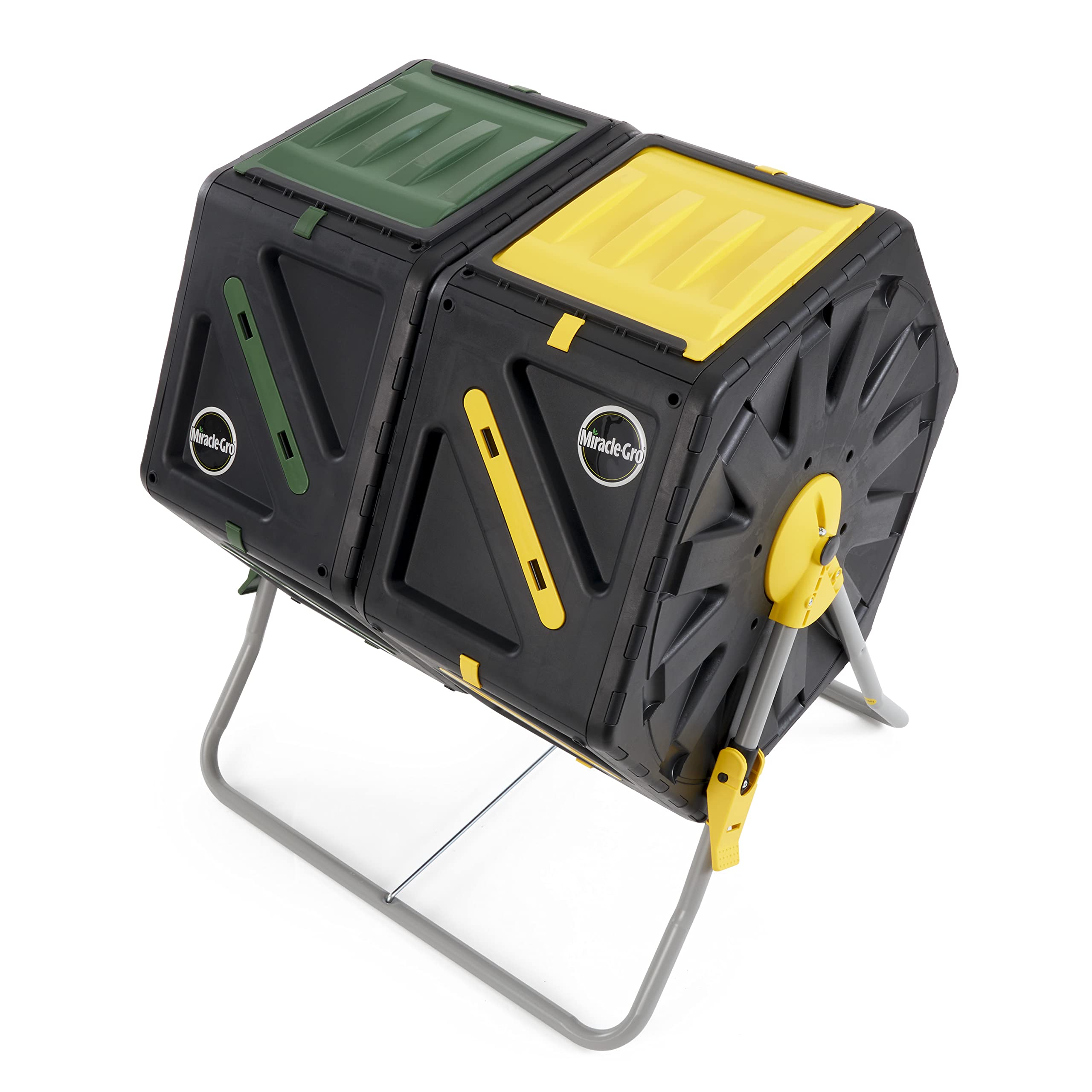 Dual Chamber Compost Tumbler – Easy-Turn, Heavy-Duty Outdoor Bin Composter