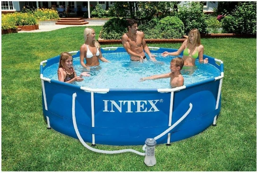 metal frame pool set
