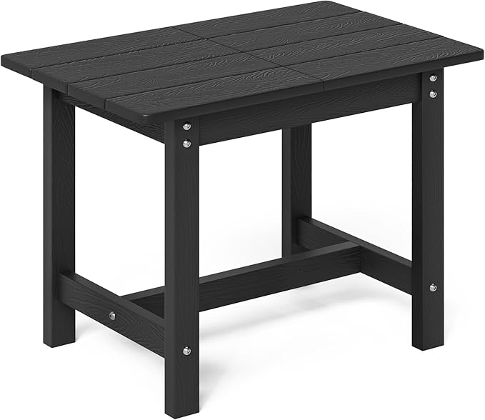 Outdoor Side Table, HDPS Small Outdoor Adirondack Side Tables