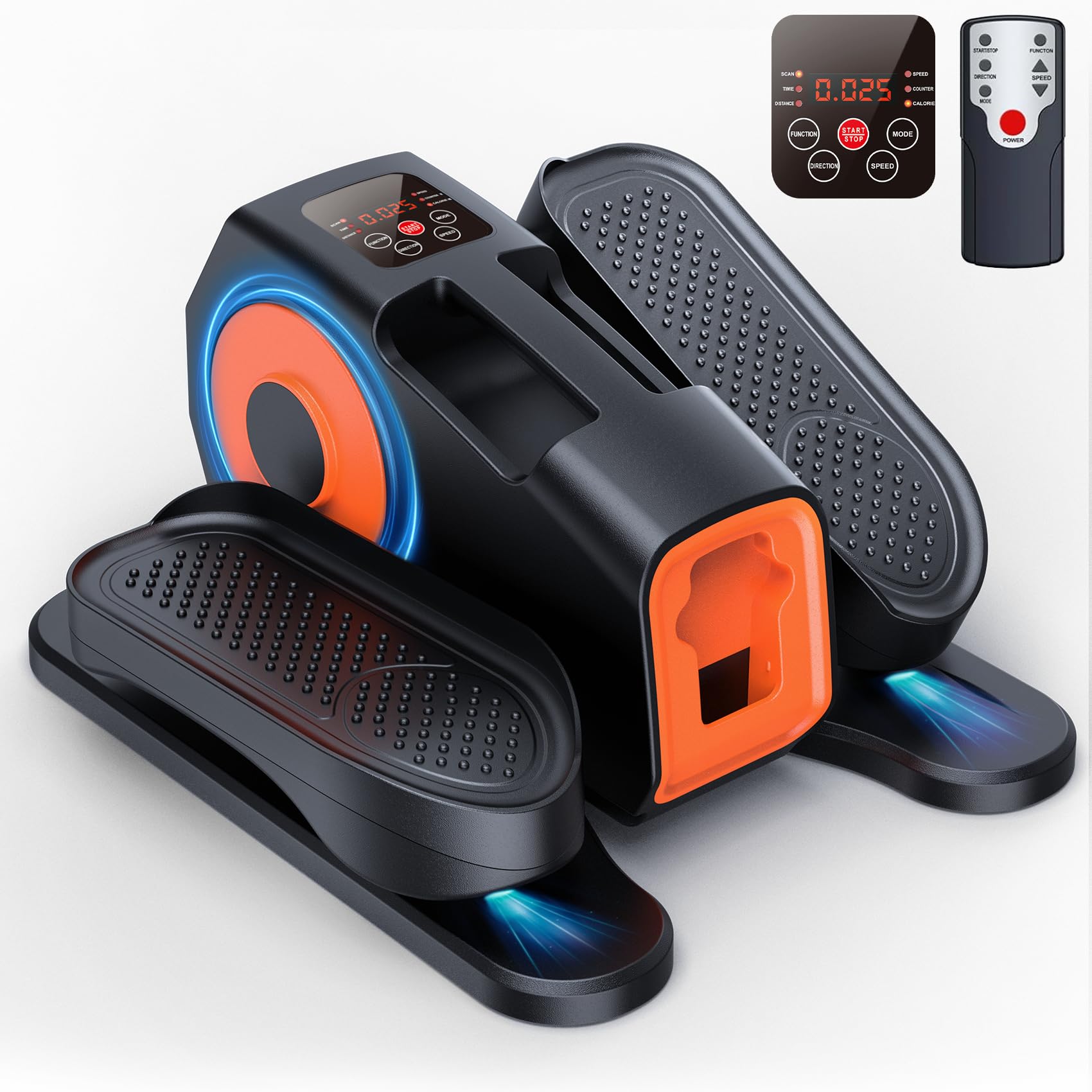 Under Desk Elliptical, Elliptical Leg Exerciser for Seniors, Home Portable Elliptical