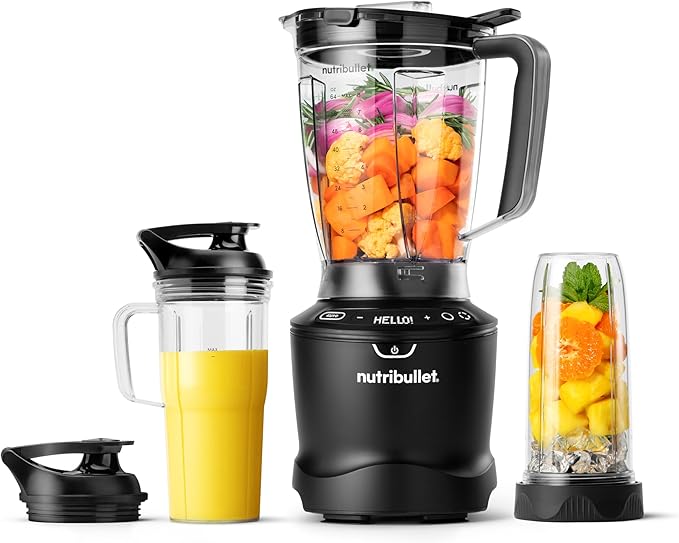SmartSense Blender Combo, 5-speed blender, 1400 Watt Gunmetal Gray