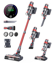 Cordless Vacuum Cleaner, 450W 40Kpa Stick Vacuum with Touch Screen