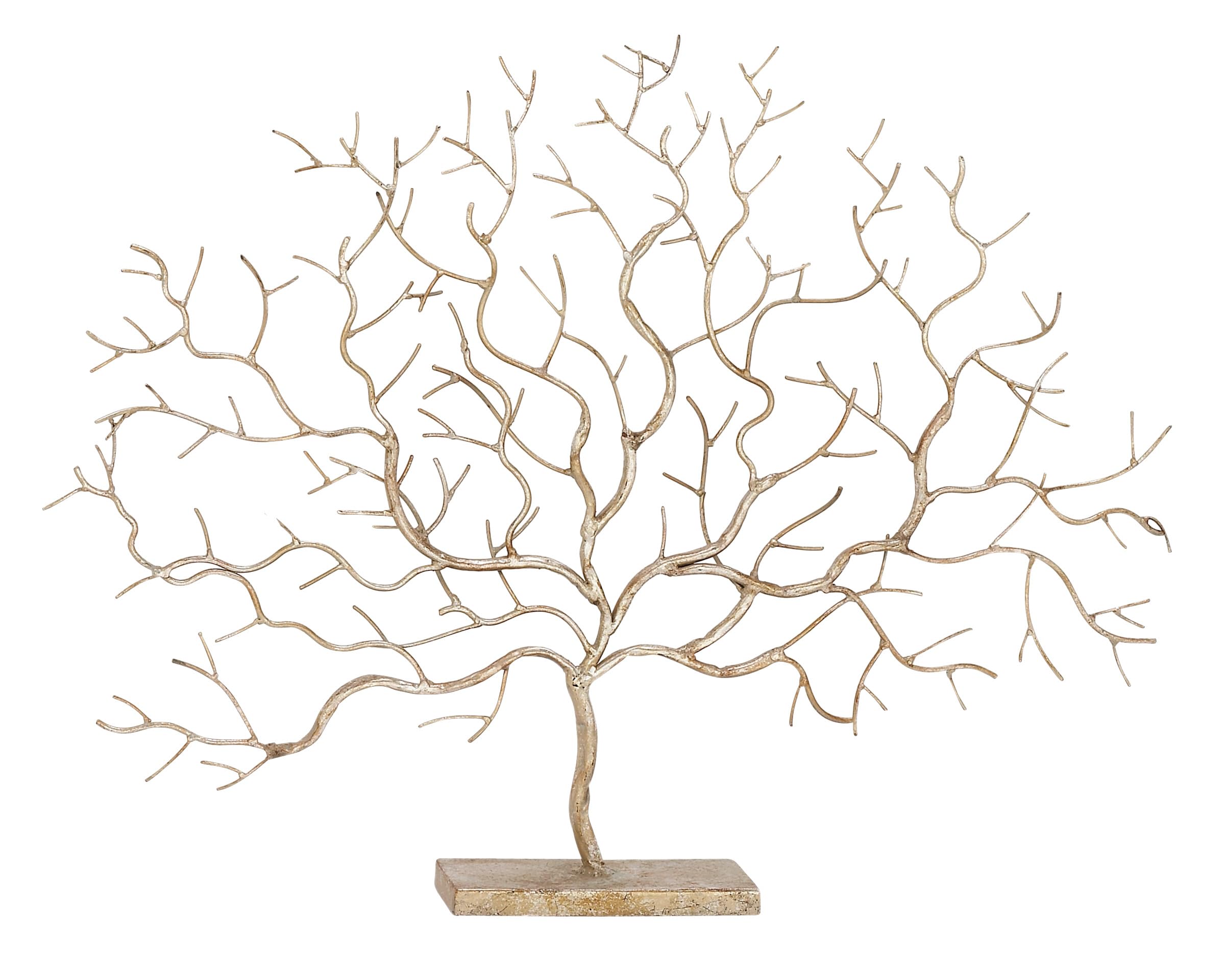 79 Metal Tree Decorative Sculpture Home Decor Statue, Accent Figurine 32" x 4" x 24"