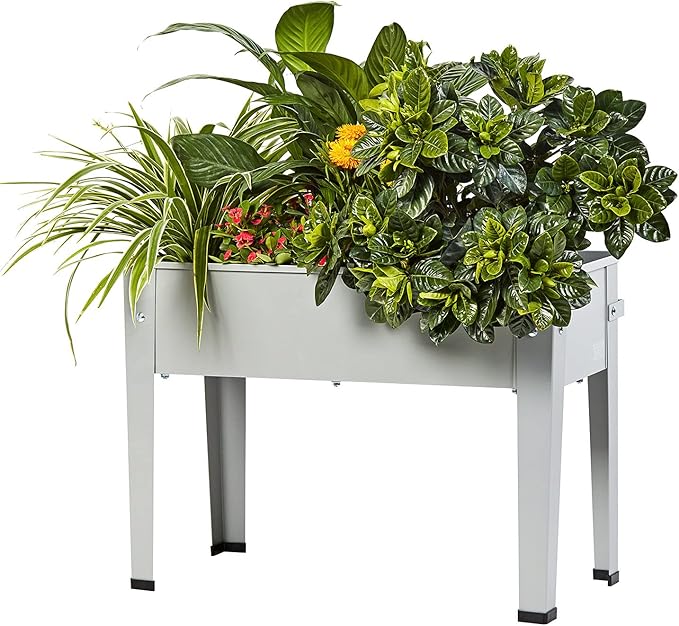 Metal Raised Garden Bed,Raised Planter Box with Legs,Herbs and Vegetables Planter