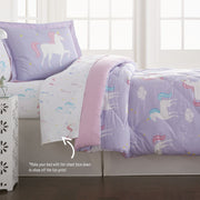 5-Piece Twin Bedding Set – 100% Cotton Comforter, Sheets & Pillowcase