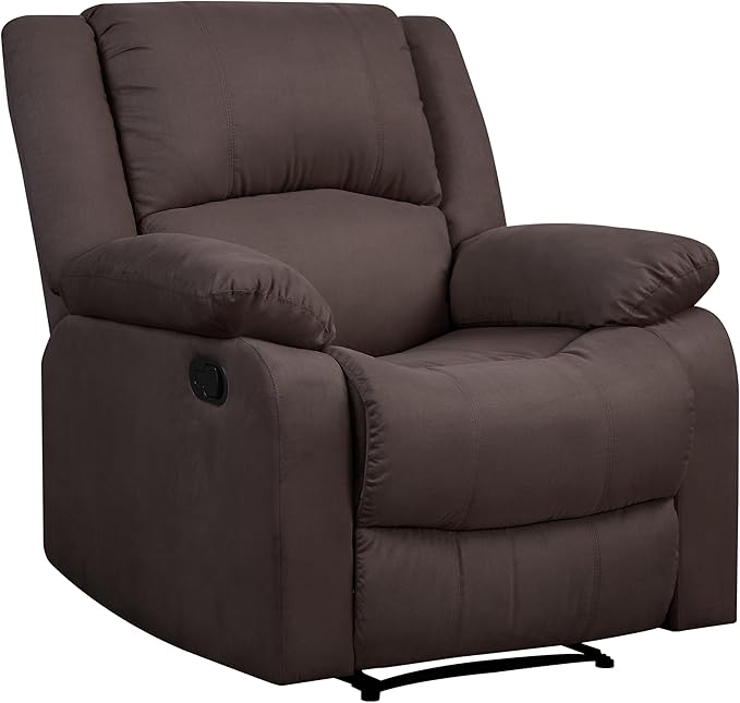 Warren Manual Recliner Microfiber Beige,living room