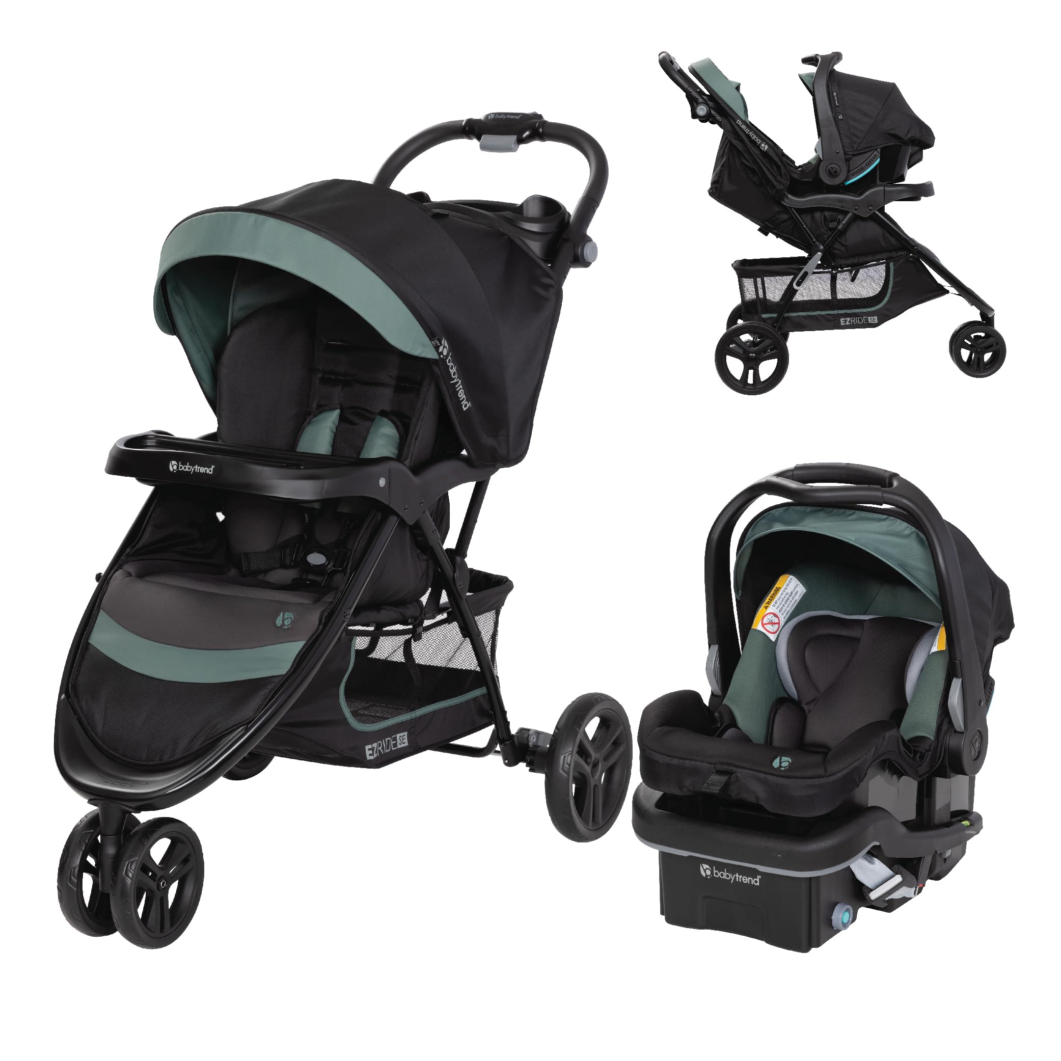 Travel System with Secure-Lift Infant Car Seat, Dash Sage