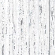 FH37532 Shiplap Prepasted Wallpaper, White, Blue, Turquoise, Cotton, Grey