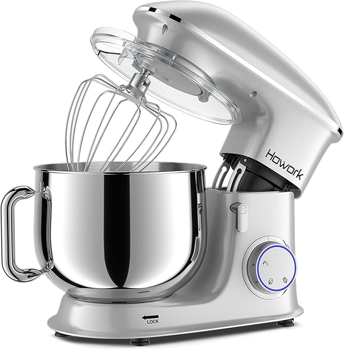 8.5QT Stand Mixer, 660W 6+P Speed Tilt-Head