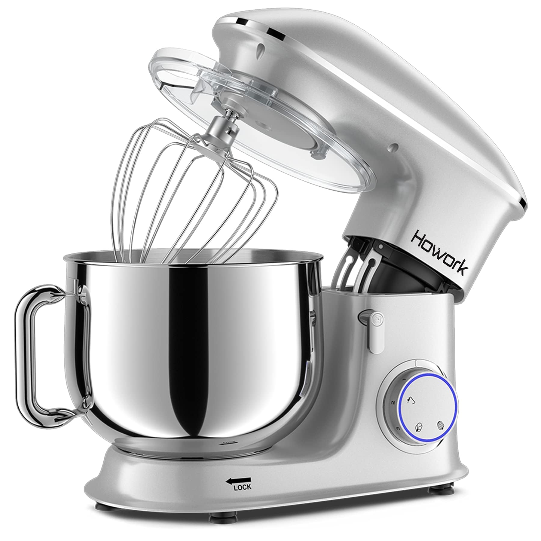 8.5QT Stand Mixer, 660W 6+P Speed Tilt-Head