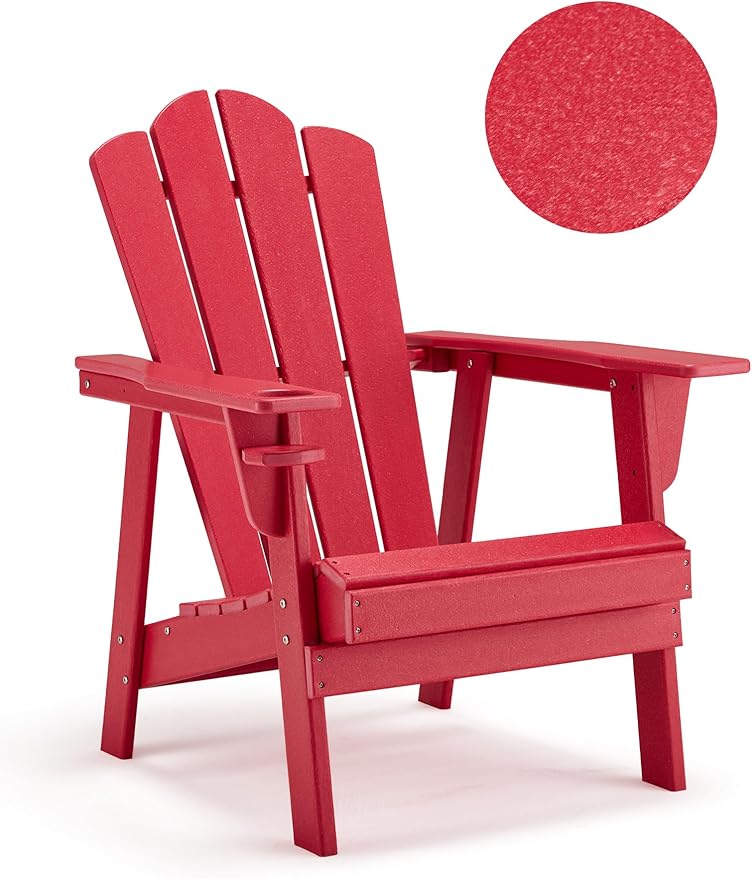 Adirondack Chair - Durable HDPE Poly Lumber All-Weather Resistant