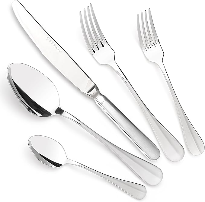 Flatware, Silverware Set for 8 persons, 40 Piece - Spoons