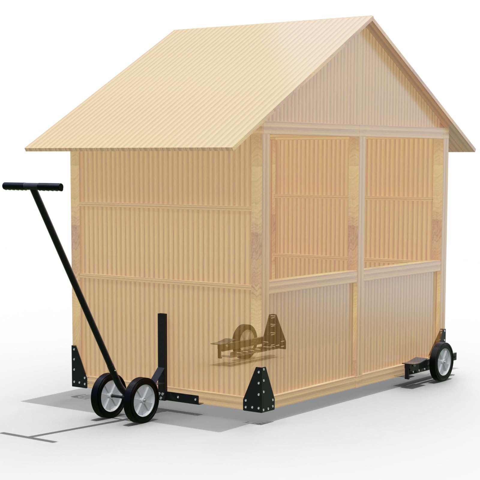 Wheels Kit Portable Poultry Tractor Mobilization Steel Chicken Coop Accessories - Set