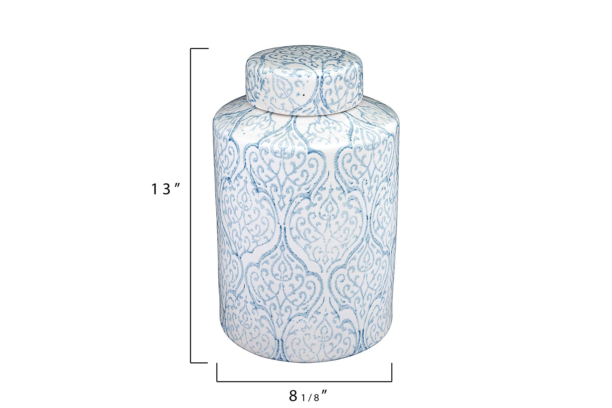Decorative Ginger Jar with Lid