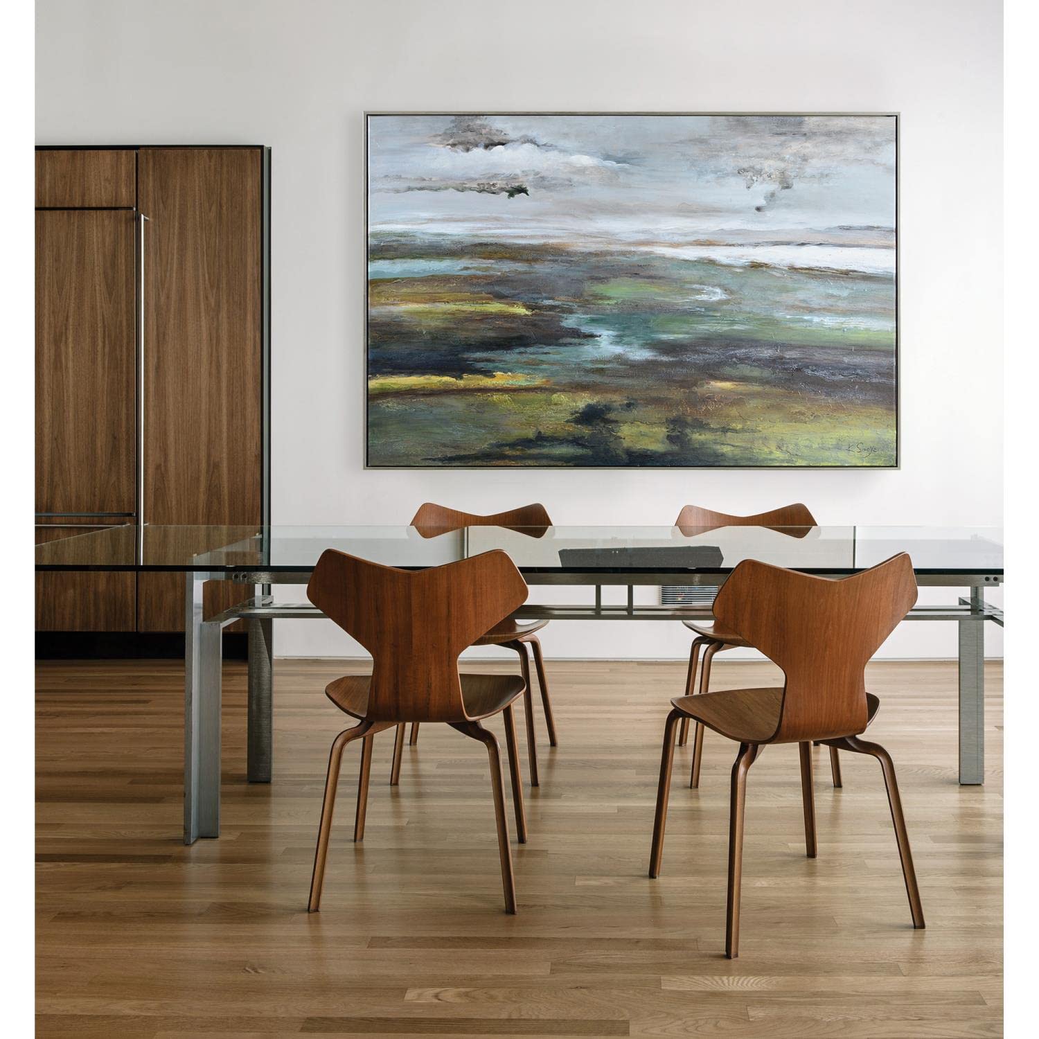 Sprucer 60x40 Modern Cotton Hanging Wall Canvas Art in Multi-Color