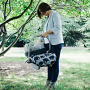 BundleBean - GO - Sling, Carseat, or Stroller Cover - Waterproof - Gray Elephant