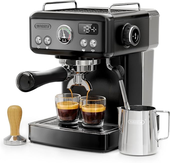 H10A 58mm Espresso Machine, Compact Design with Stainless Steel Portafilter