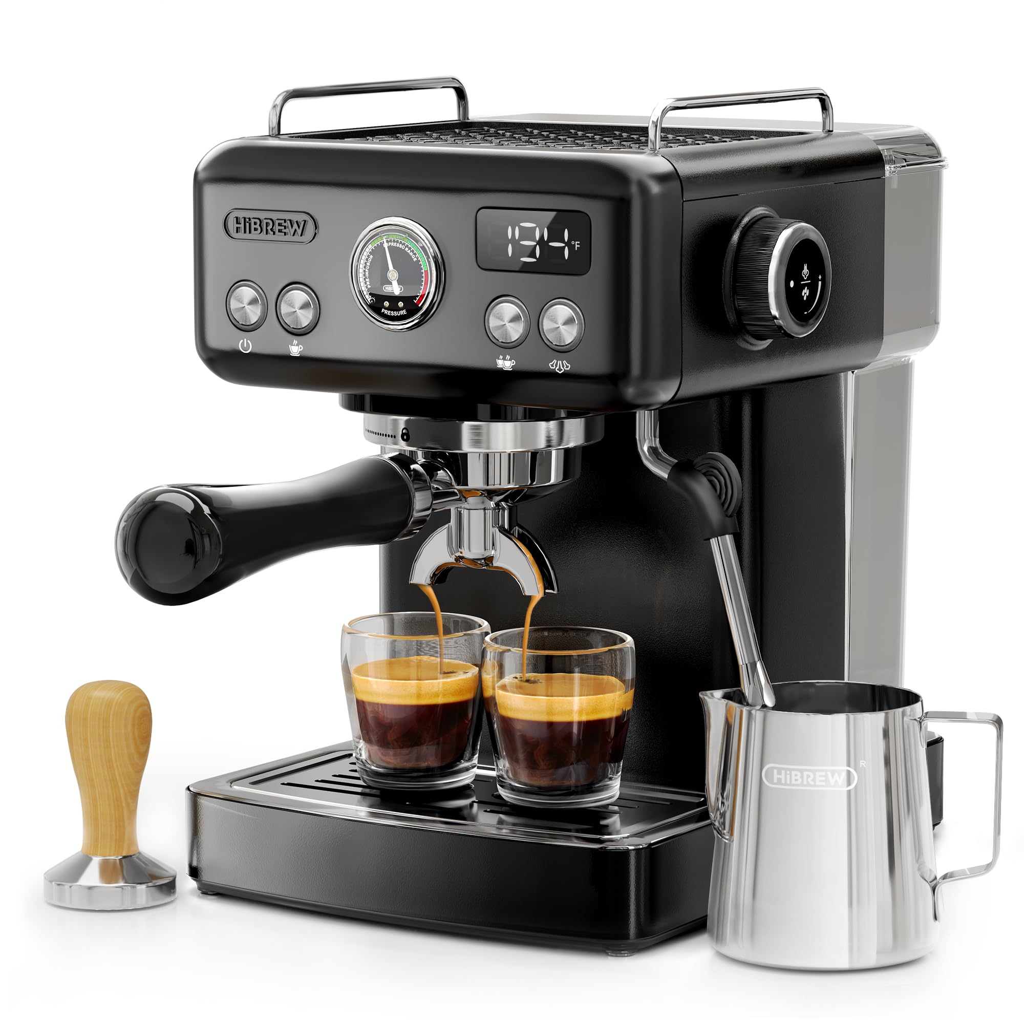 H10A 58mm Espresso Machine, Compact Design with Stainless Steel Portafilter