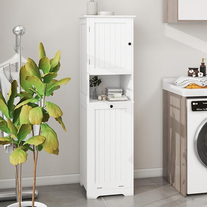 Tilt Out Laundry Hamper with Removable Basket