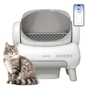 Open-Top Self Cleaning Cat Litter Box, Automatic Cat Litter Box with APP Control