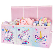 Extra Large Toy Chest - Unicorn Toy Box Chest Organizer with Flip-Top Lid Collapsible Sturdy