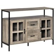 Industrial Sideboard Buffet Cabinet, Coffee Bar Cabinet with Adjustable Shelves