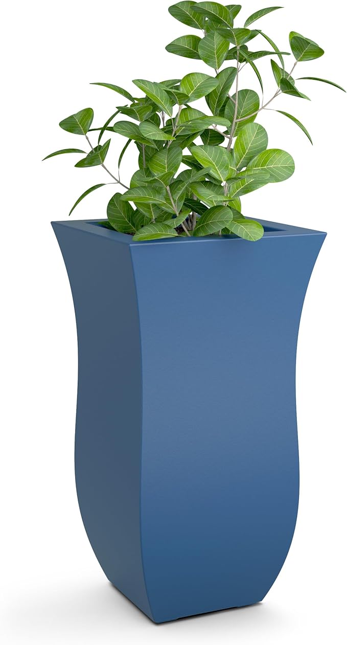 Valencia 30-Inch Tall Planter – Weather-Resistant Planter for Flowers