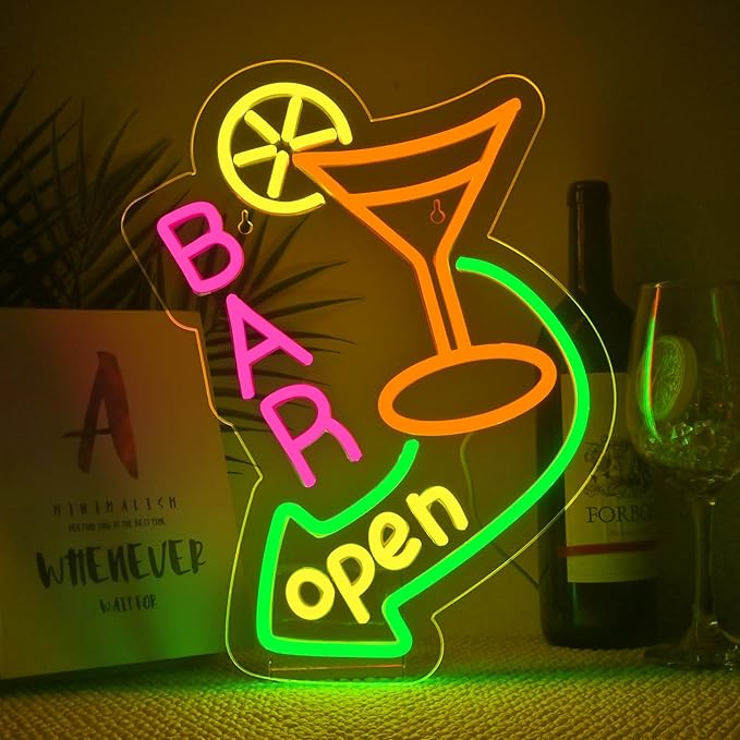BAR Neon Sign for Wall Decor Man Cave Bar Beer Home Art Neon Light LED Neon