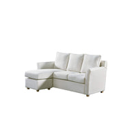 Glouster Modern Fabric Upholstered 3-Seater 72 in. Sectional for Living Room