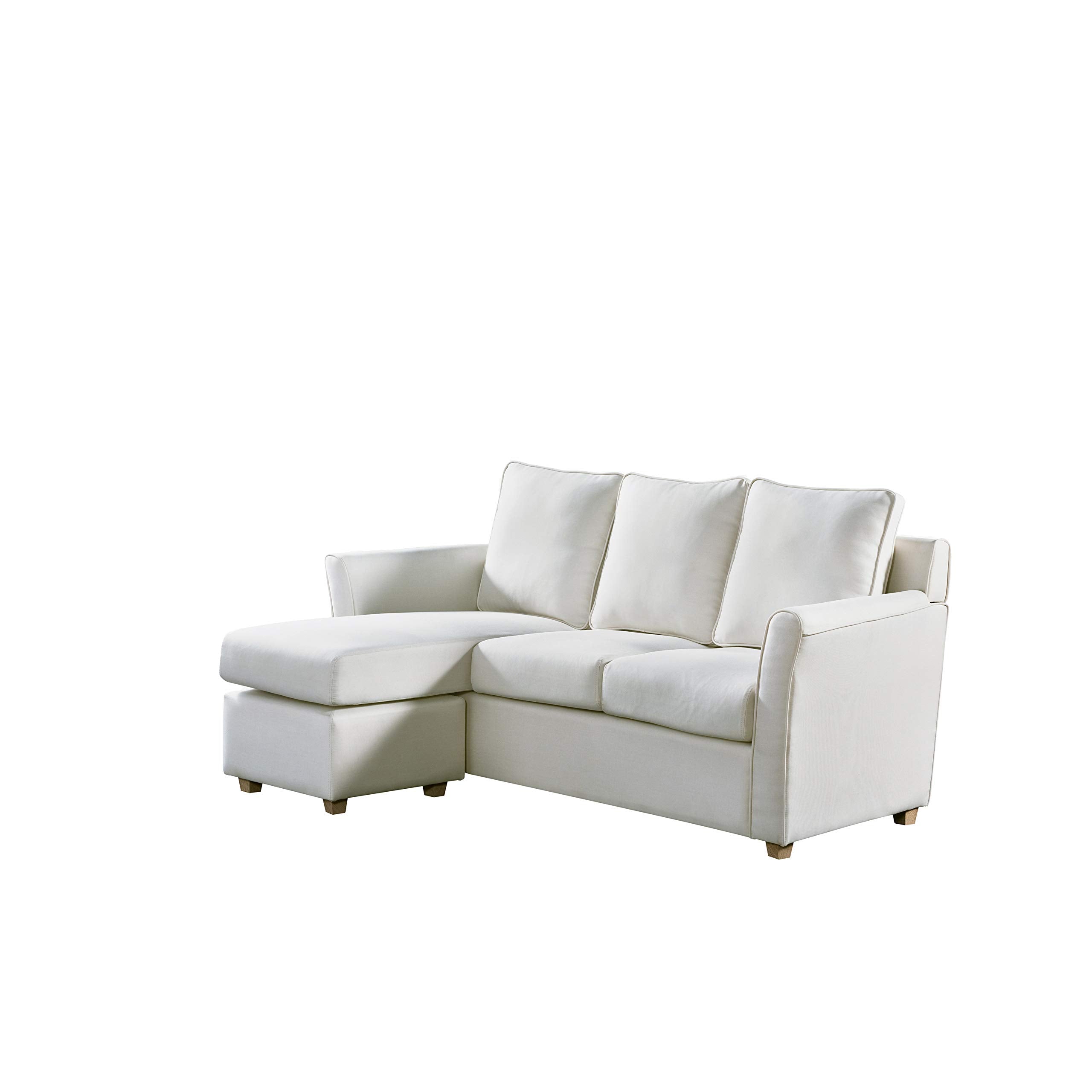Glouster Modern Fabric Upholstered 3-Seater 72 in. Sectional for Living Room