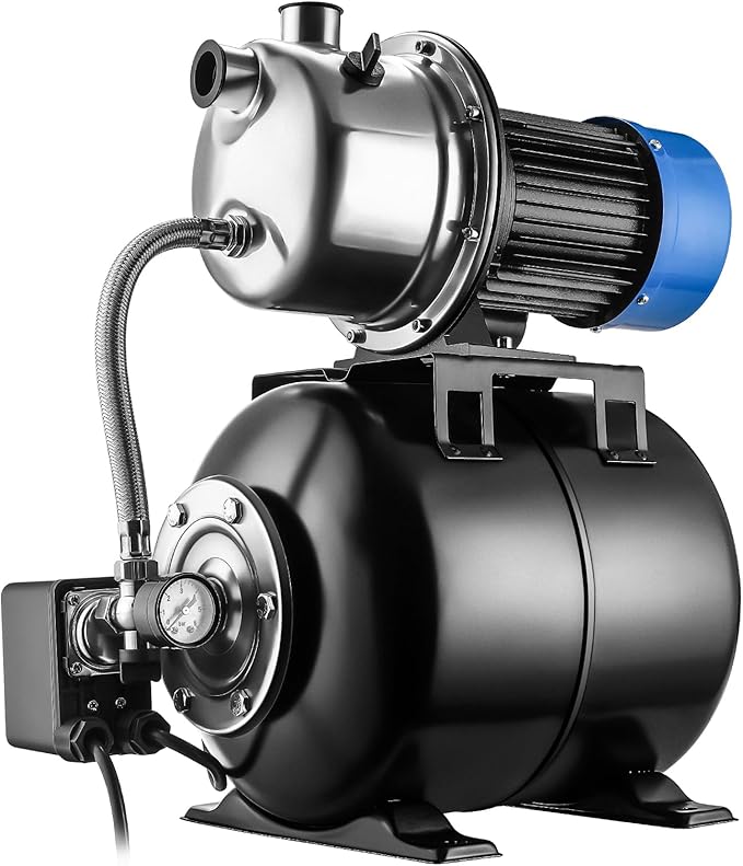 Shallow Well Pump with Pressure Tank: DEKOPRO 1.6HP Water Jet Pump